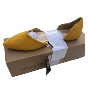 MUSSHOE Yellow Women pointed flats